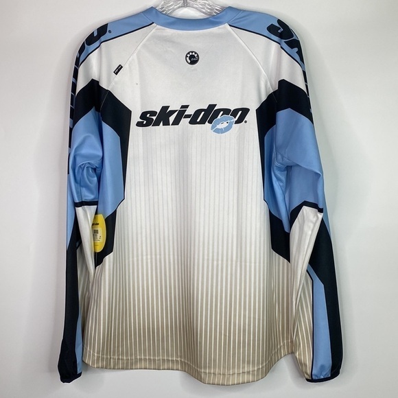 Ski-Doo X-Team Blue White Jersey Size Large Ladies NWT - Picture 2 of 7
